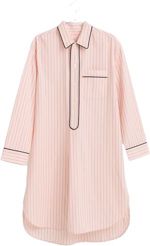 Fineline Long Nightshirt-S/M-Soft pink