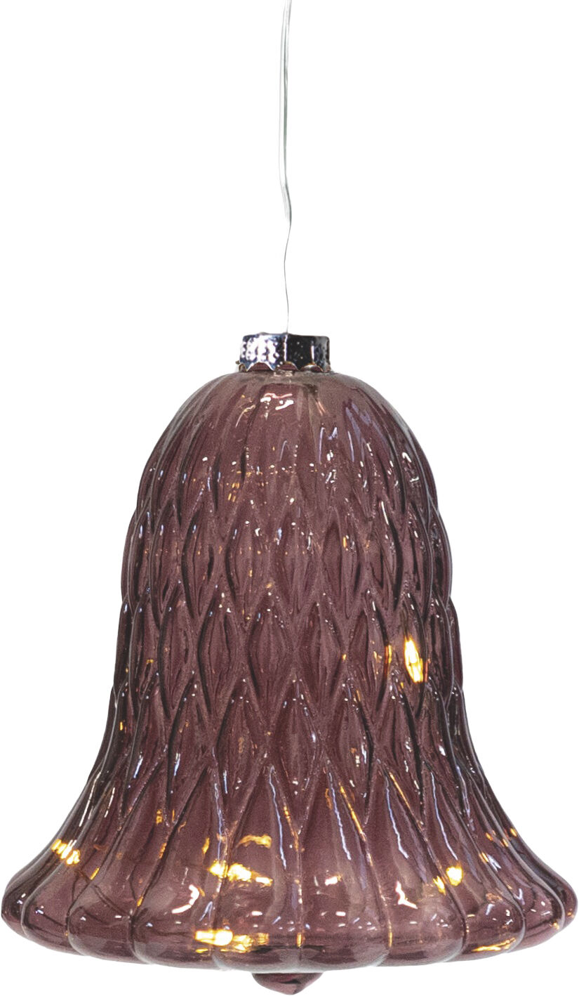 Luna Klokke H10cm, Bordeaux