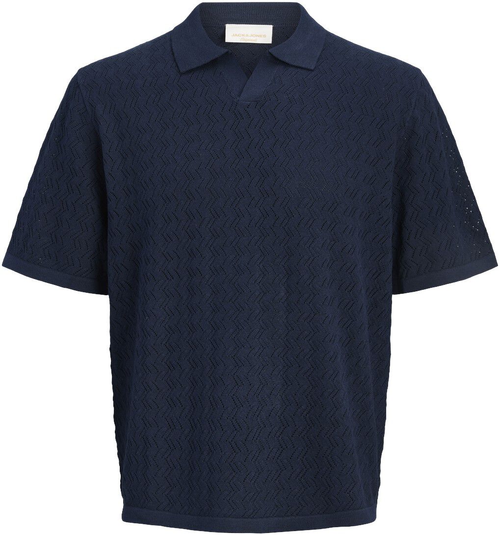 Jortyler Knit Ss Split Neck Polo Sn