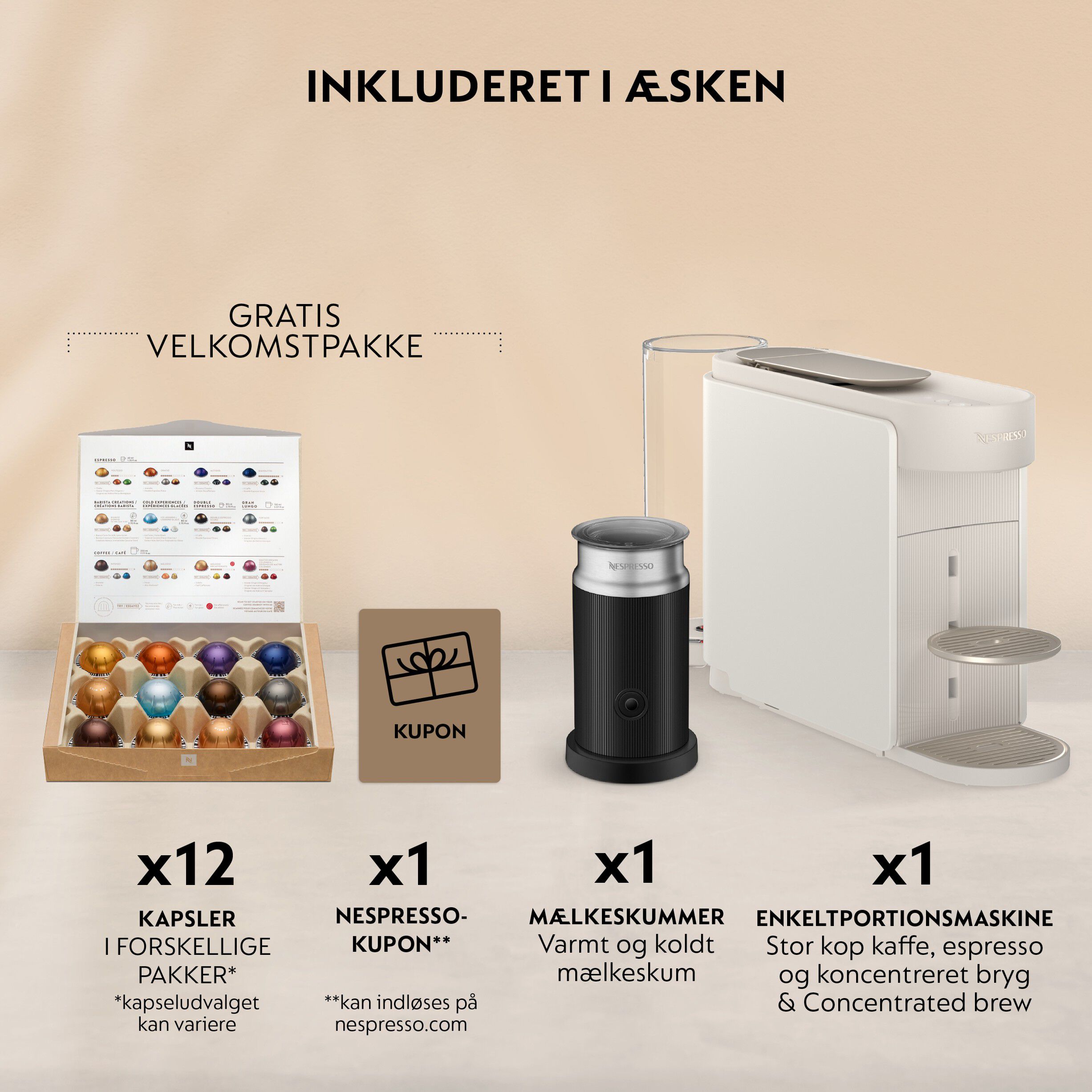 Vertuo Up & Milk kapselmaskine