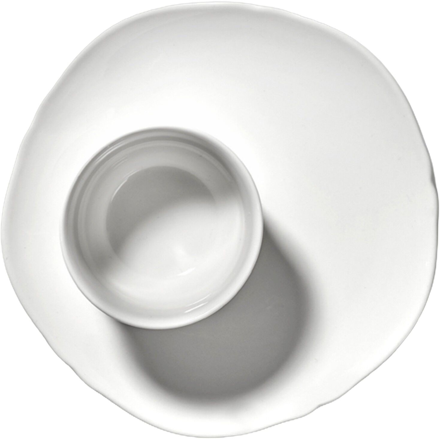 BREAD PLATE WHITE SILHOUETTE