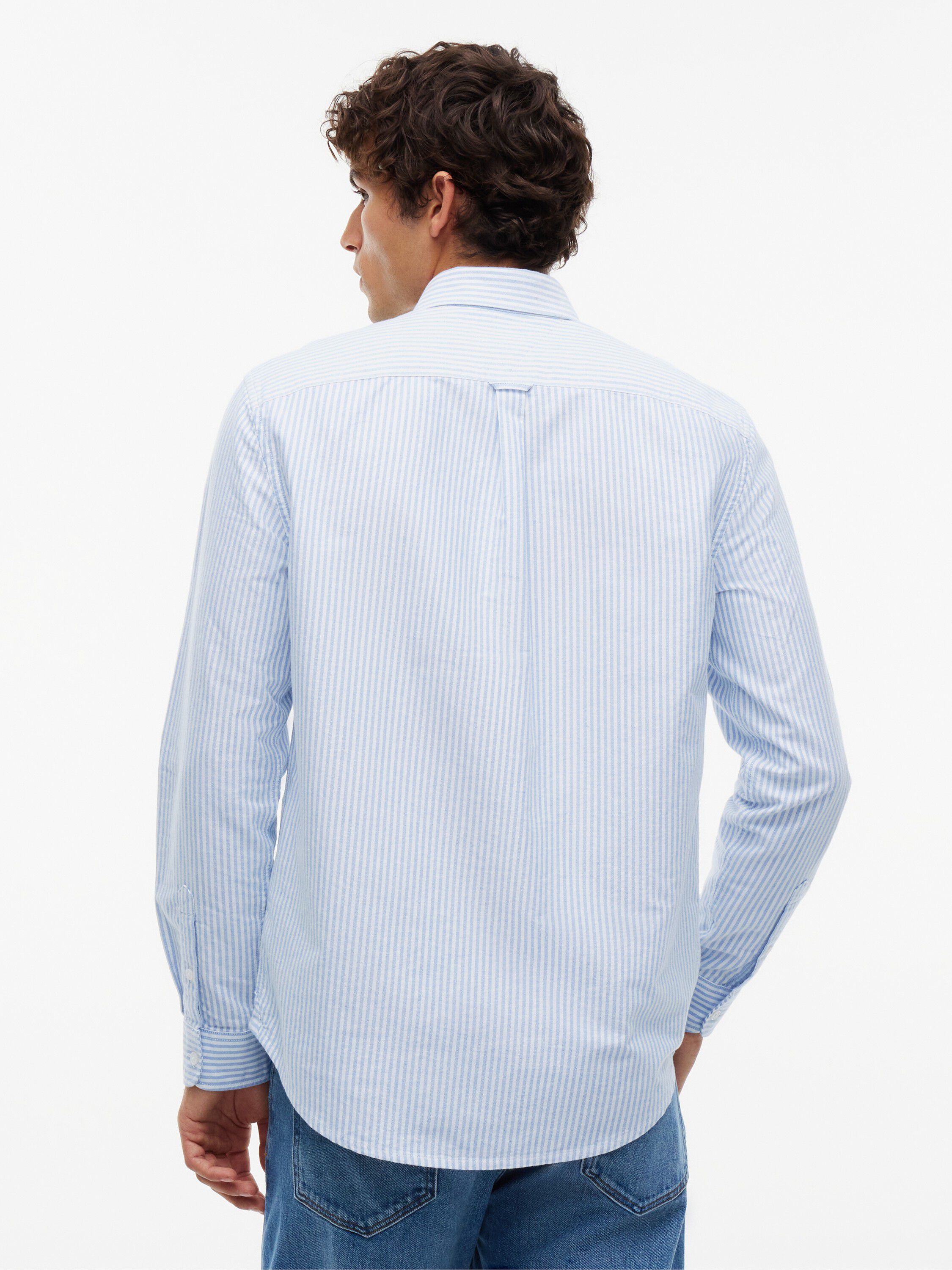 TJM REG STRIPE OXFORD SHIRT EXT