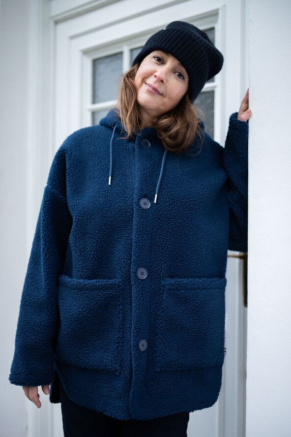 Danewillow Fleece Jacket Dk Navy