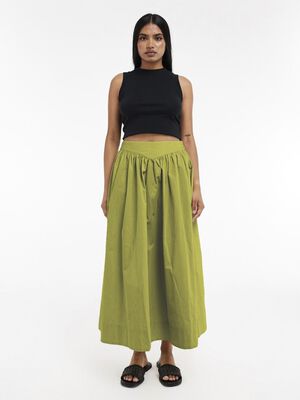 TSSALLY LW ANKLE SKIRT WVN