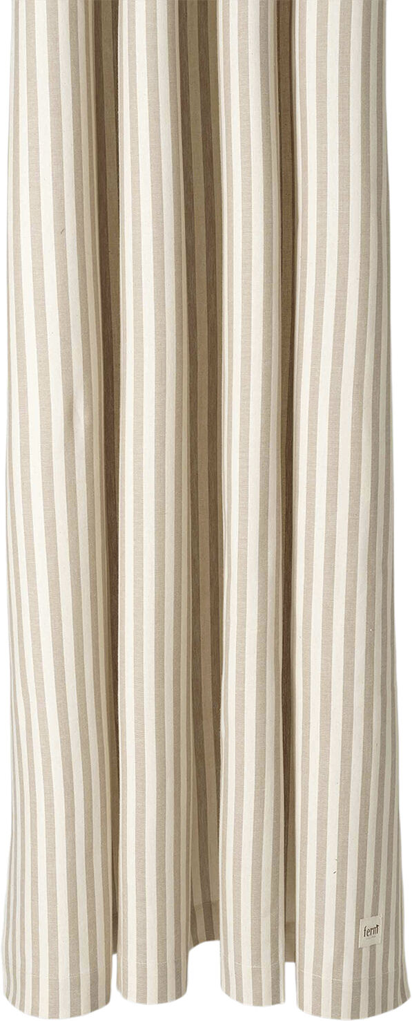 Chambray Shower Curtain - Sand/Off-white