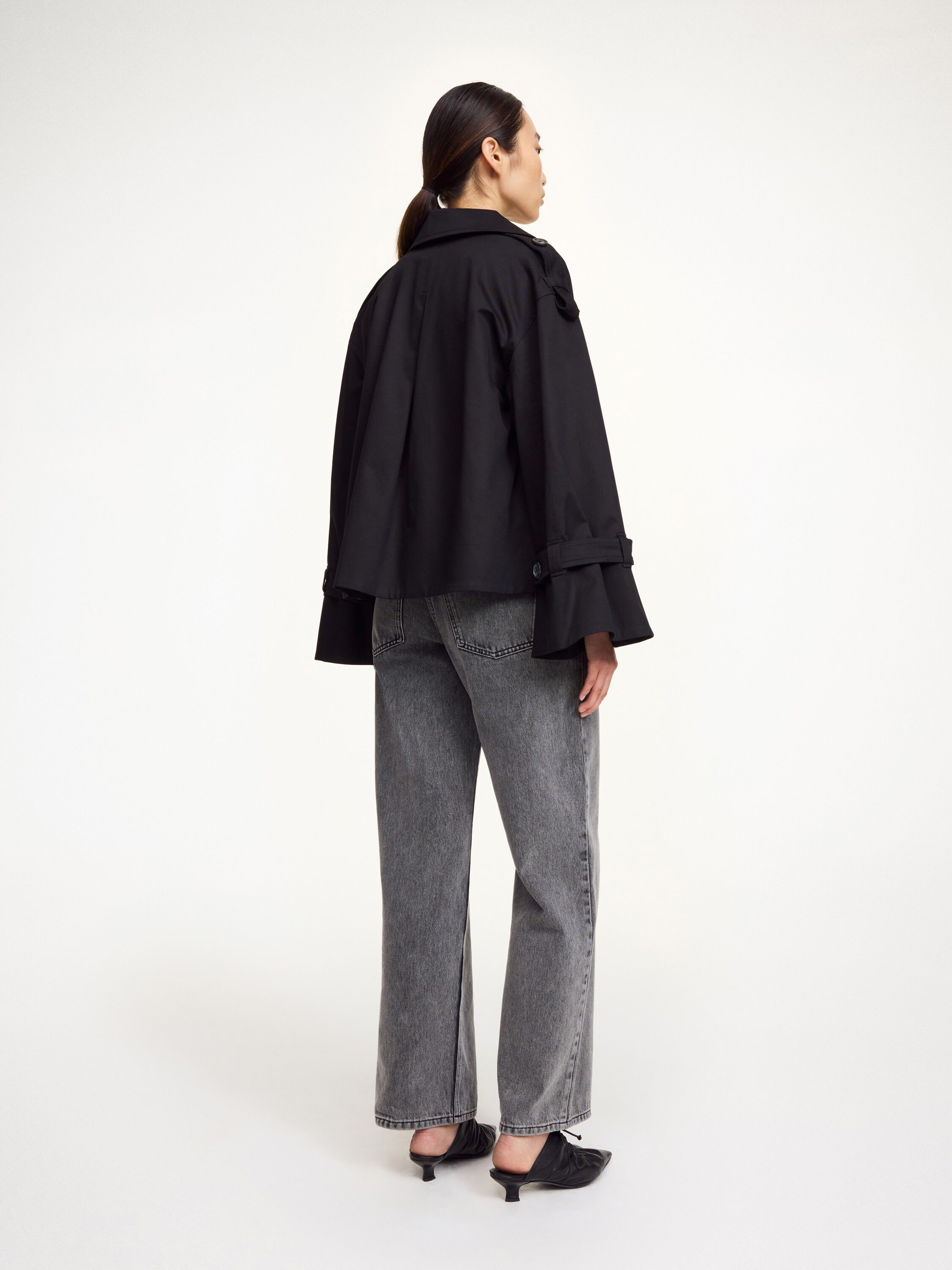 Alisandra kort trenchcoat