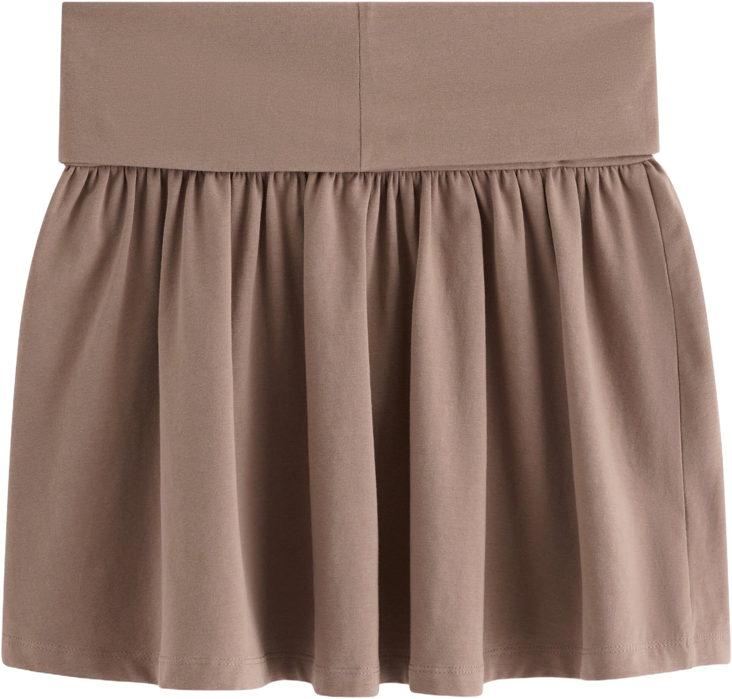Jersey skirt with wide, foldable wa