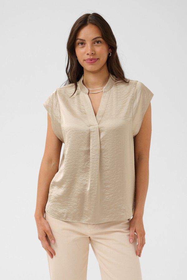 PananSZ Cap Sleeve Blouse