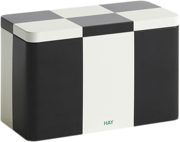 Tin Container-Medium-Black and off-