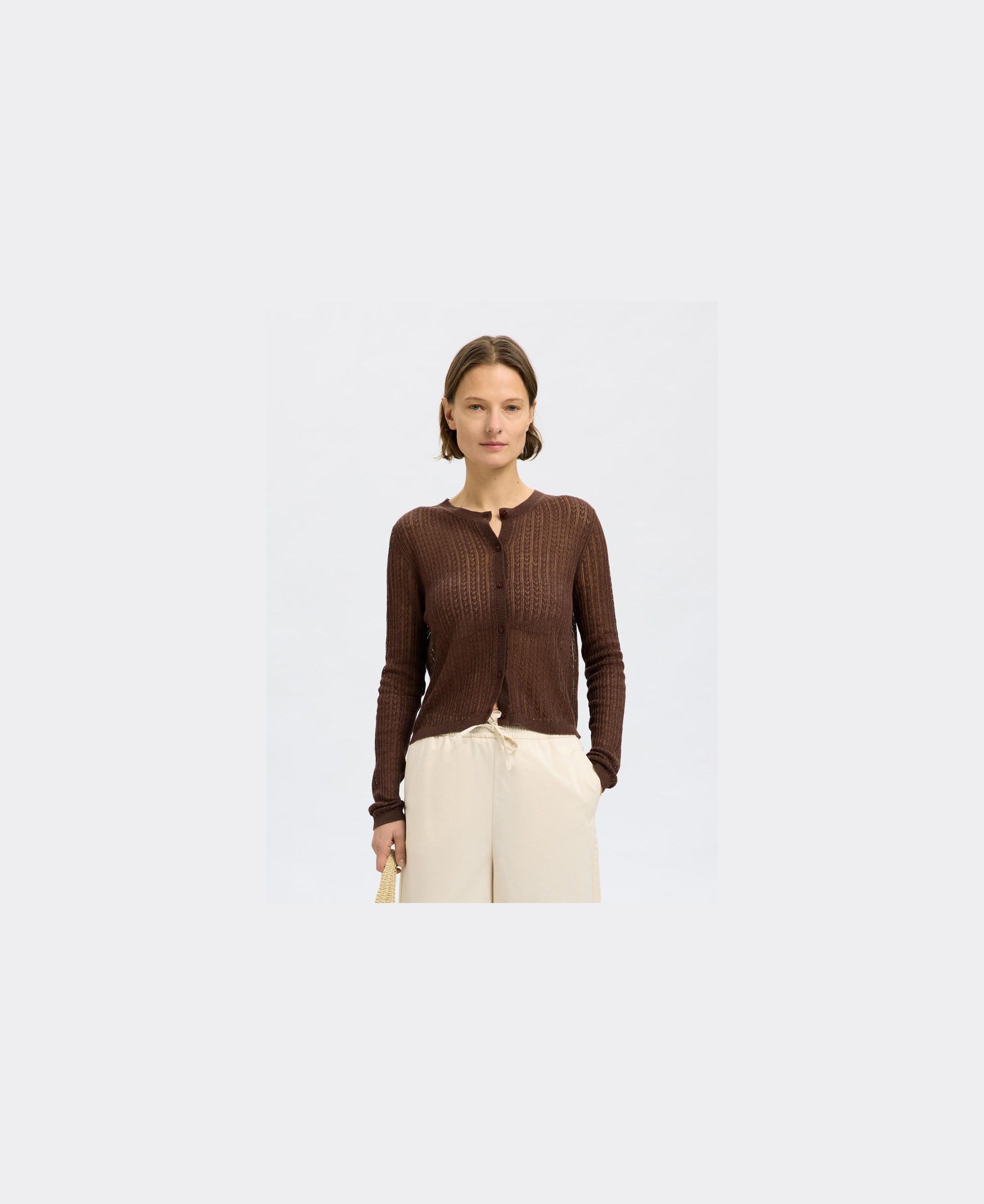 SLFHENNAH LS KNIT CARDIGAN