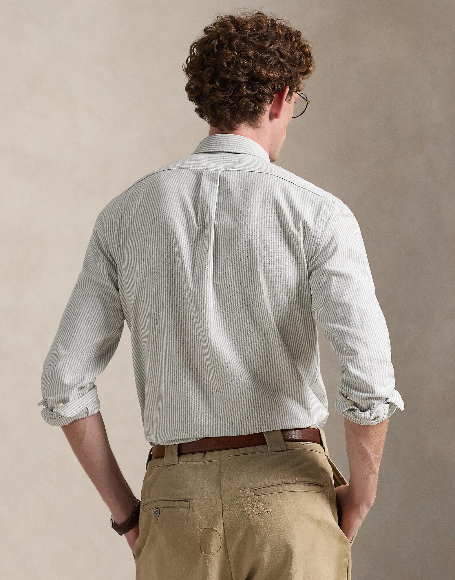 Slim Fit Striped Oxford Shirt