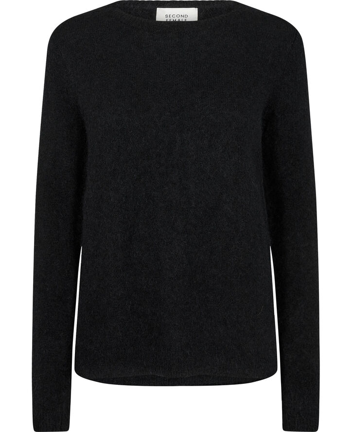 Brook Mohair Blend Knit New O-Neck