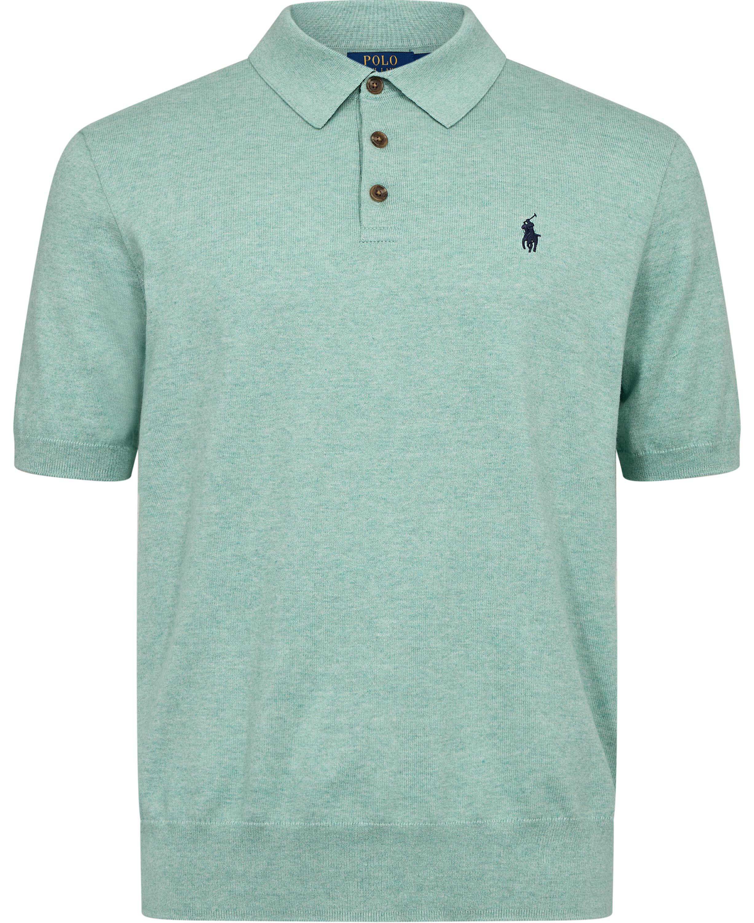 Cotton Shortsleeve Knit Polo Shirt