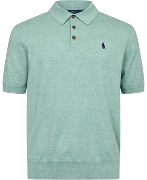 Cotton Shortsleeve Knit Polo Shirt