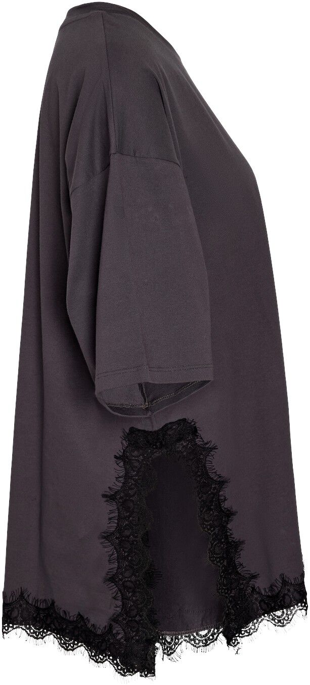 Nmeasy 2/4 Slit Lace T-Shirt Jrs