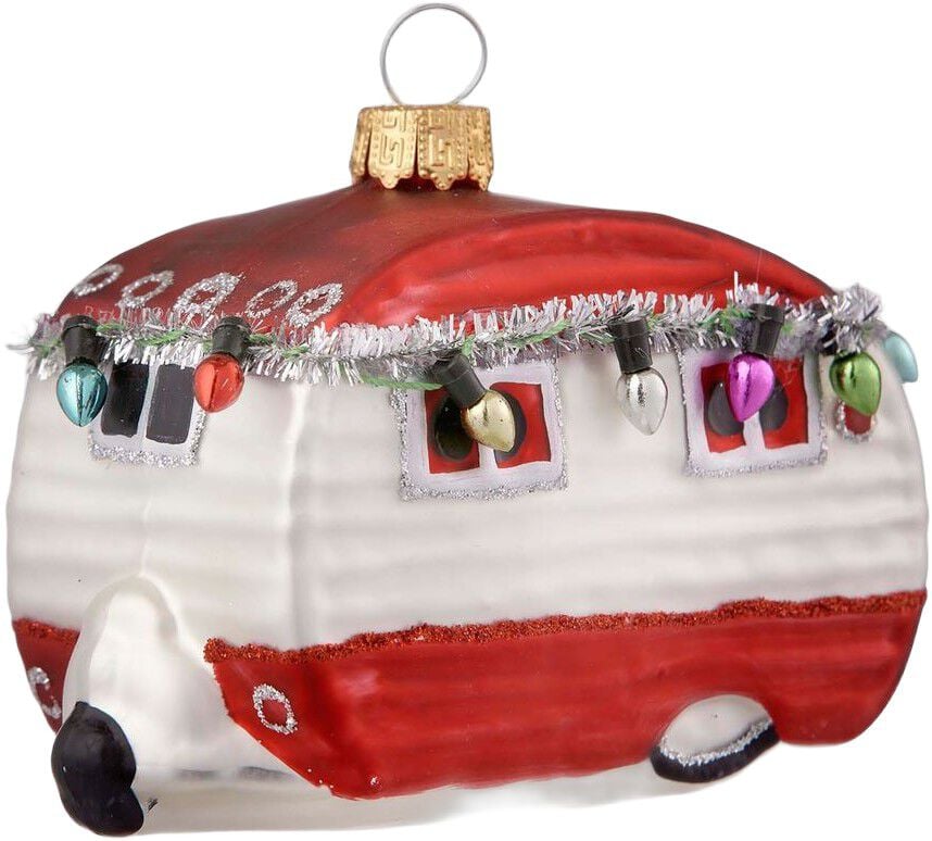 Xmas Ornament Caravan Scarlet