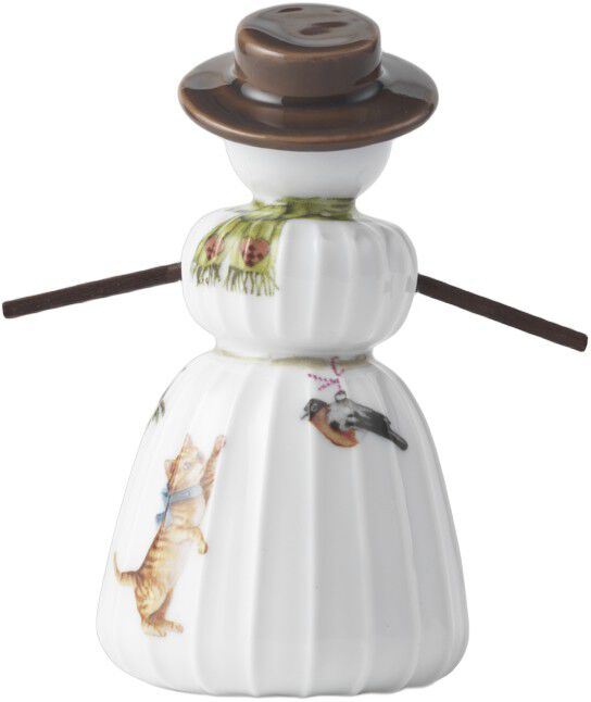 Hammersh&oslash;i Christmas Sn&oslash;kone H11 hvit m. deko