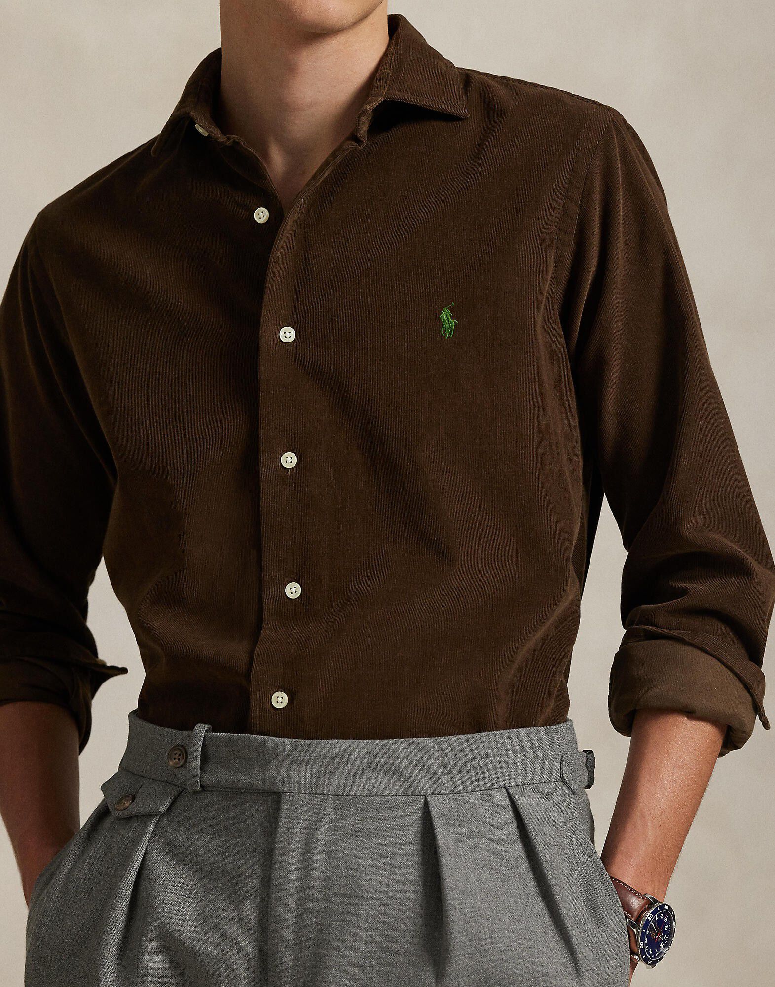 Custom Fit Corduroy Shirt