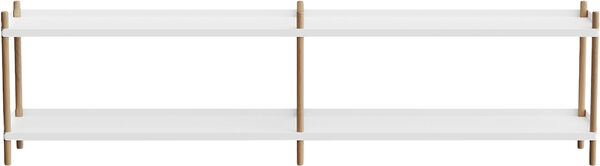 BOLT Shelving 2000 - 2 shelves Oak Black Anthracite