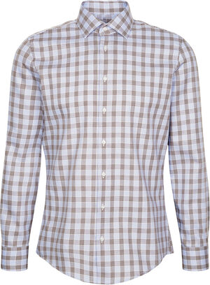 Business Shirt Slim Long sleeve Kent-Collar Check