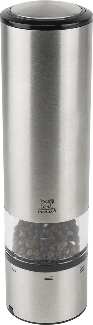 Peberkv&aelig;rn elektrisk Elis uS 20 cm Mat st&aring;l/Klar