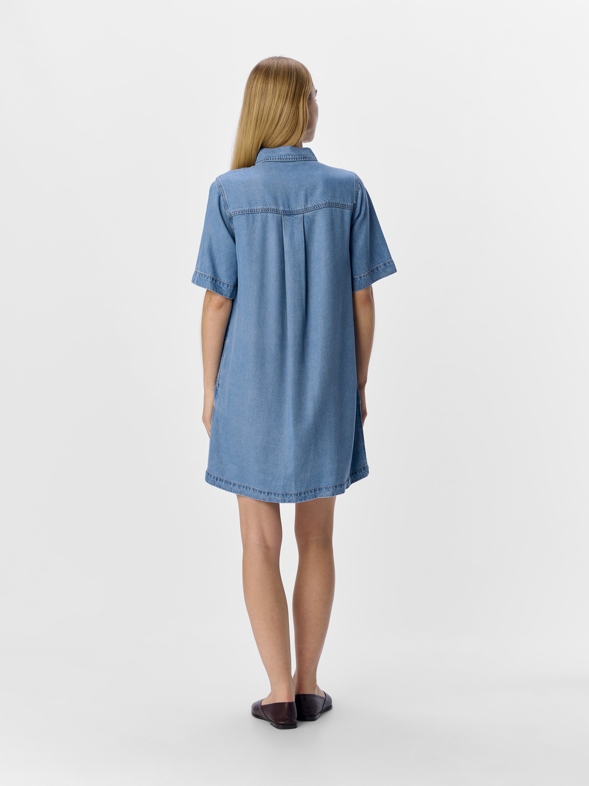 OBJFRAME 2/4 RE DENIM DRESS NOOS