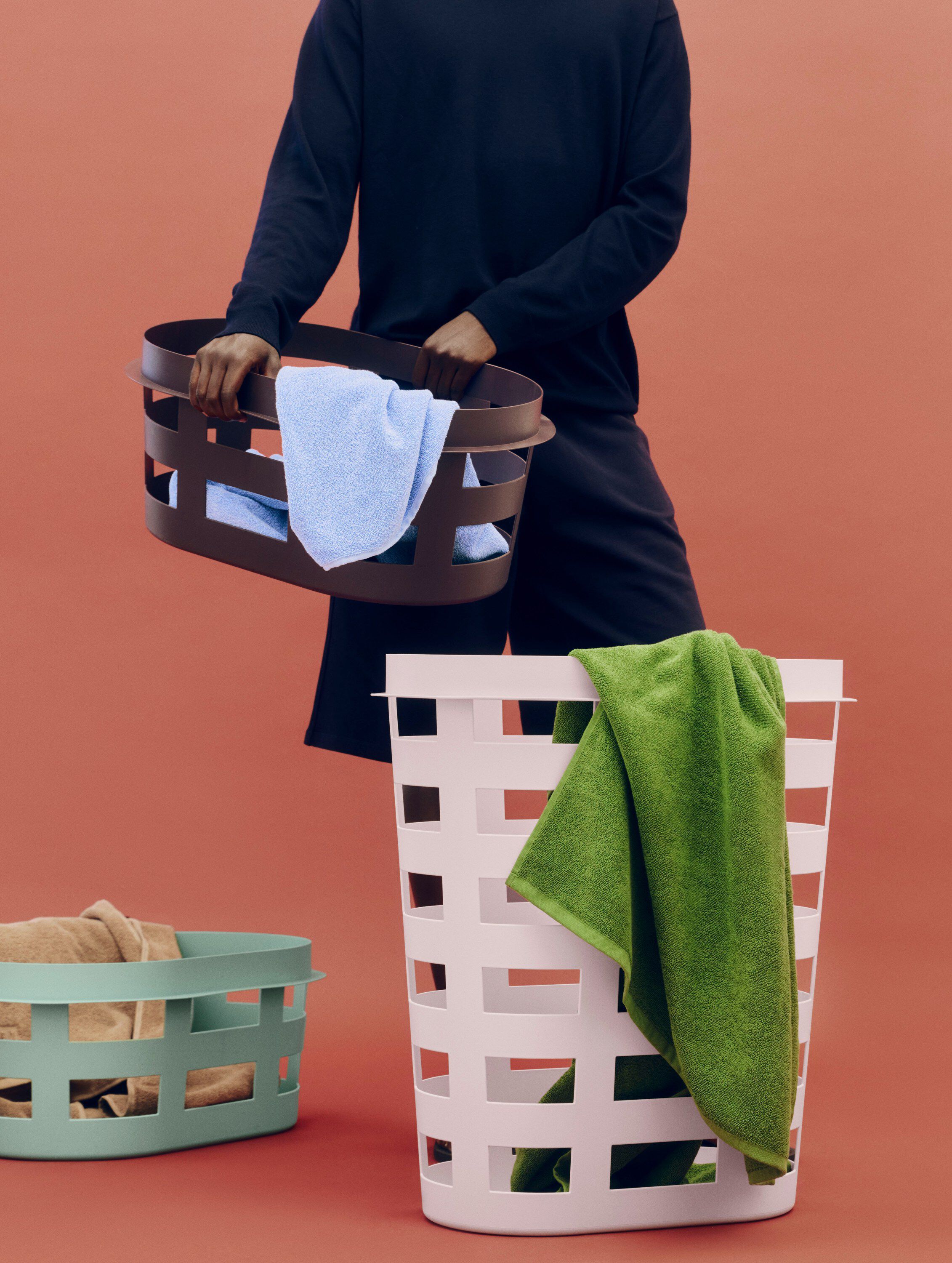 Basket Recycled-Small-Bordeaux