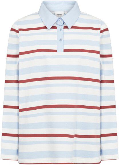 Curvy WA-CHRISTEL 2 T-shirt Lysebl&aring;