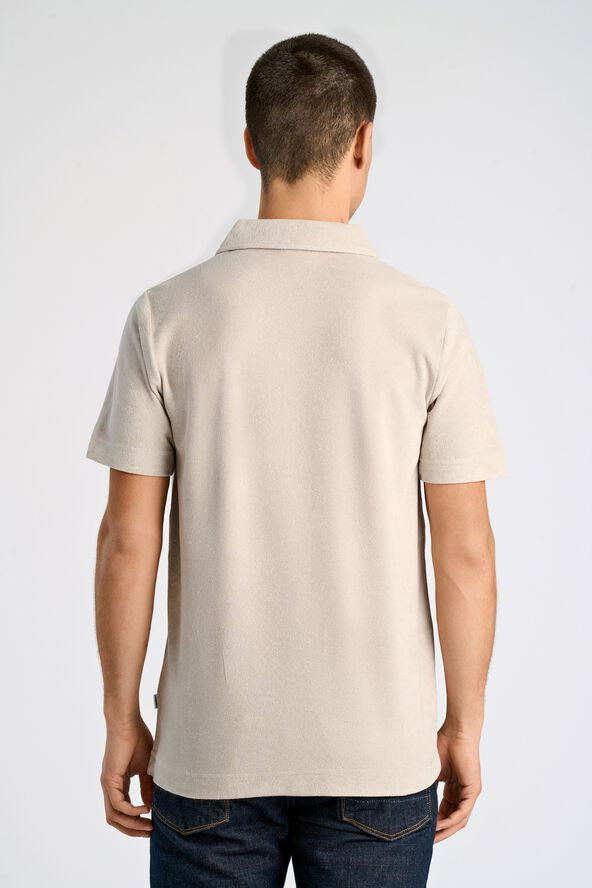 Towel v-neck polo S/S