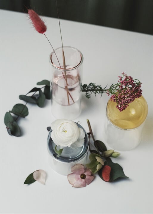 STANDING FLOWER BUBBLE, LOW TUBE, SMOKE