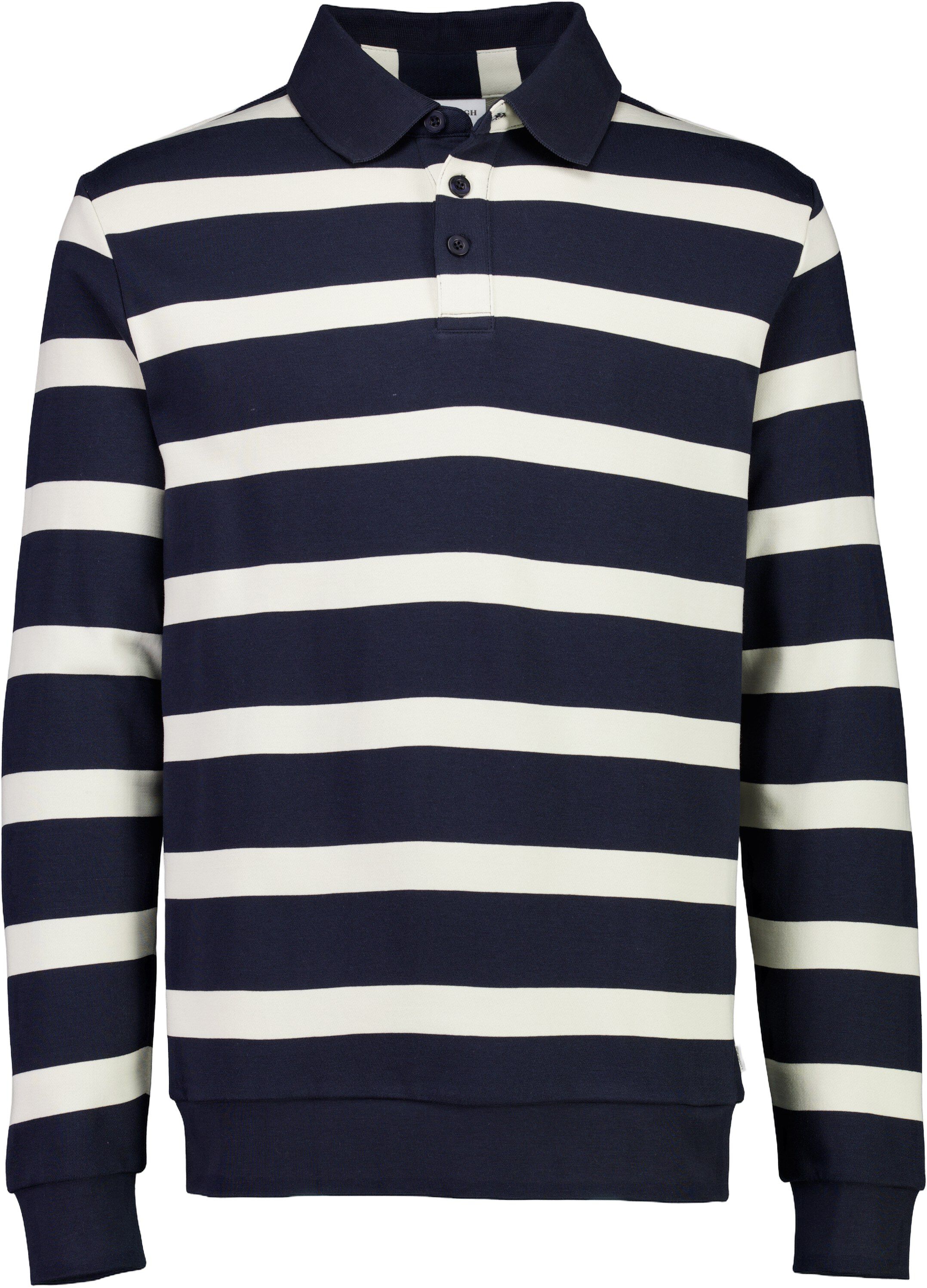 Striped polo sweatshirt L/S