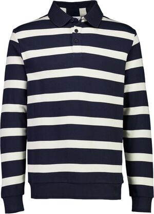 Striped polo sweatshirt L/S
