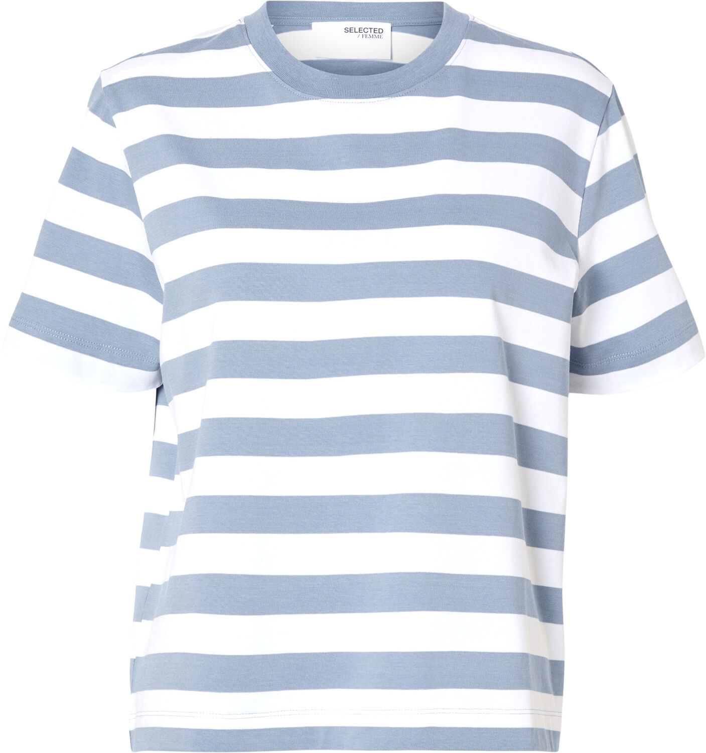 SLFESSENTIAL SS STRIPED BOXY TEE NO