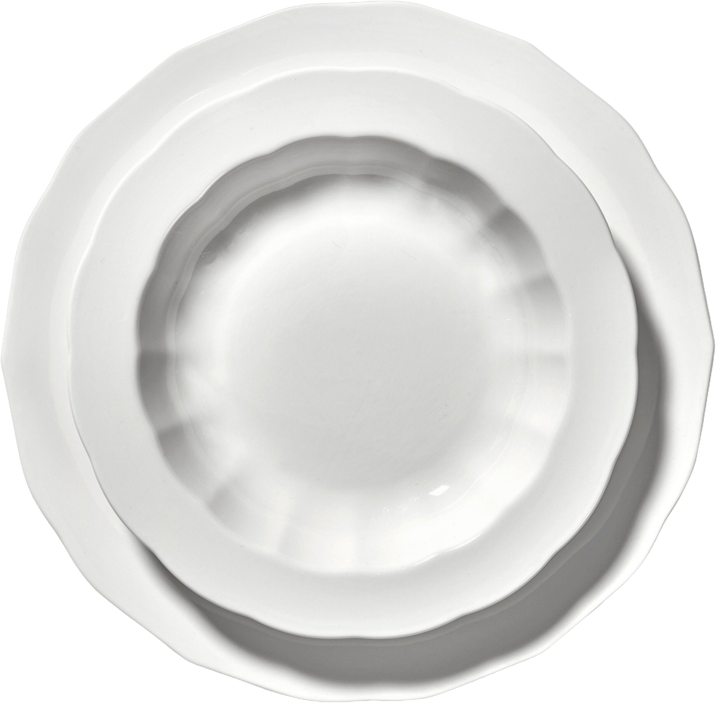 DINNER PLATE 01 WHITE SILHOUETTE