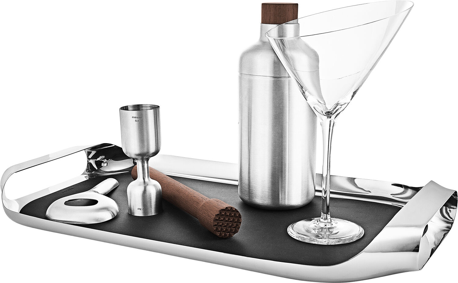 Serveringsbakke 43 x 25 cm st&aring;l