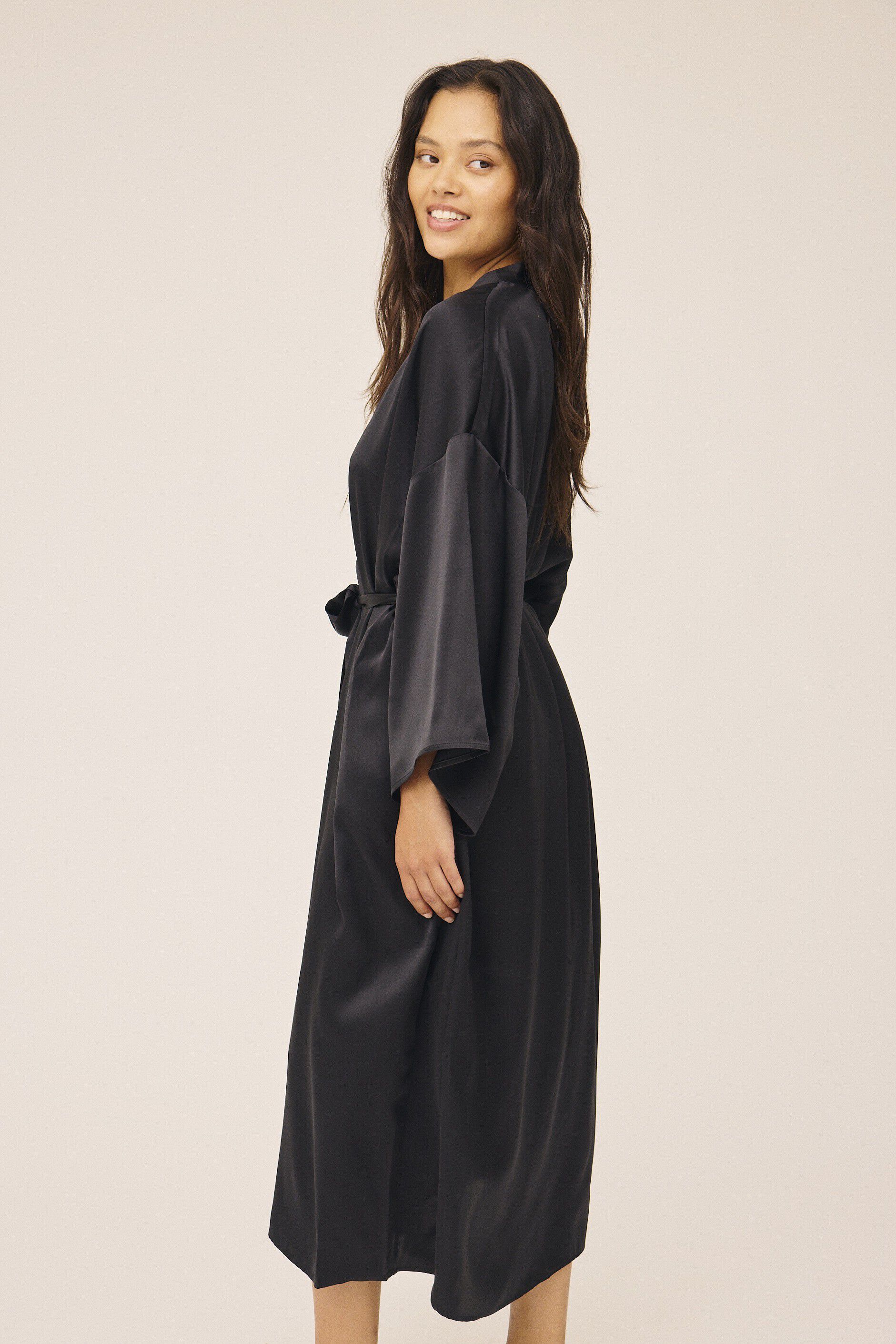 Moon 14 G - Long Kimono, 100% Silk