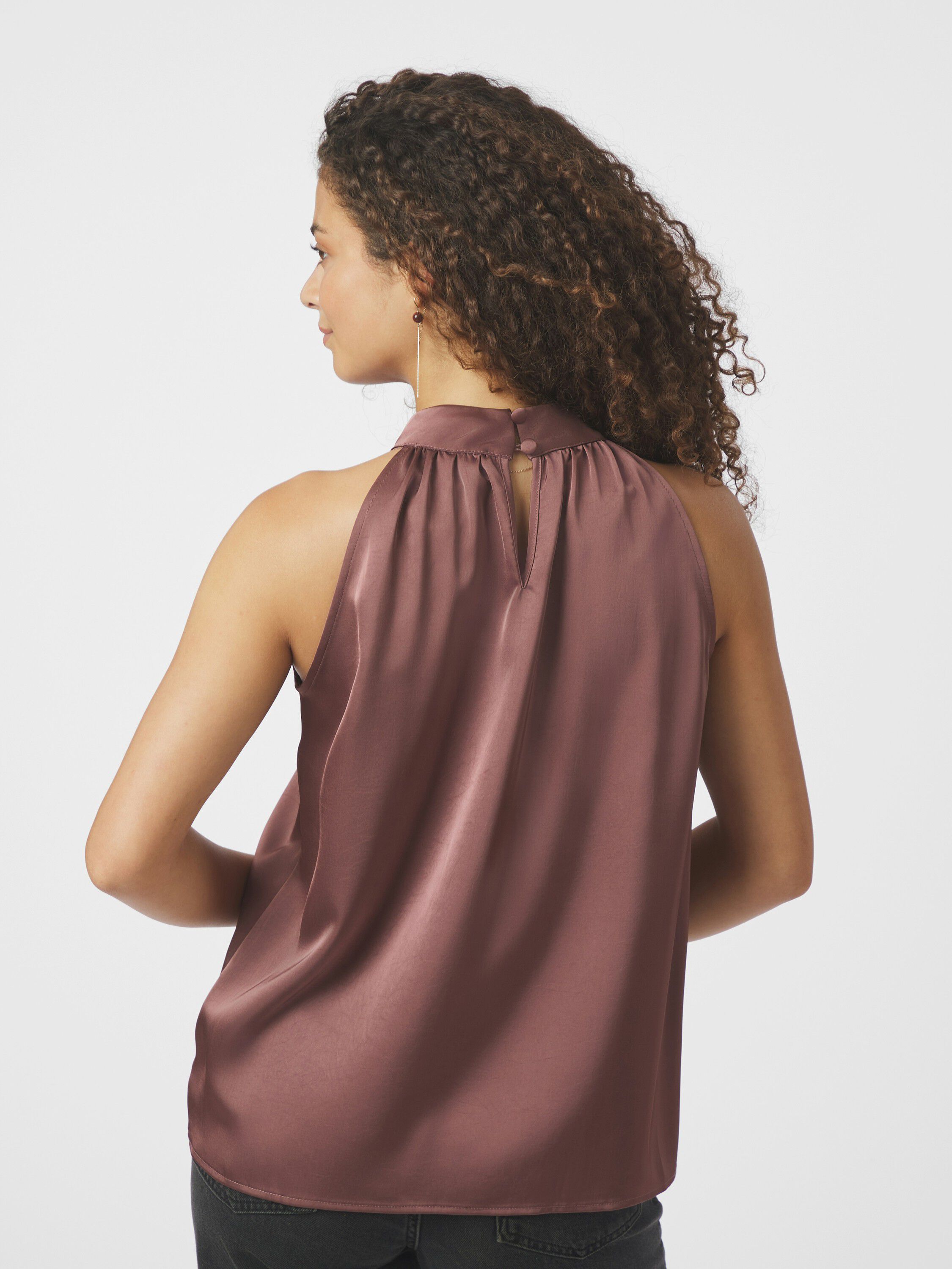 Rosette heavy Sateen Top