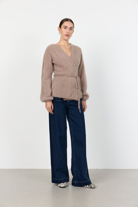 LR-NOREEN 7 Cardigan Lys brun