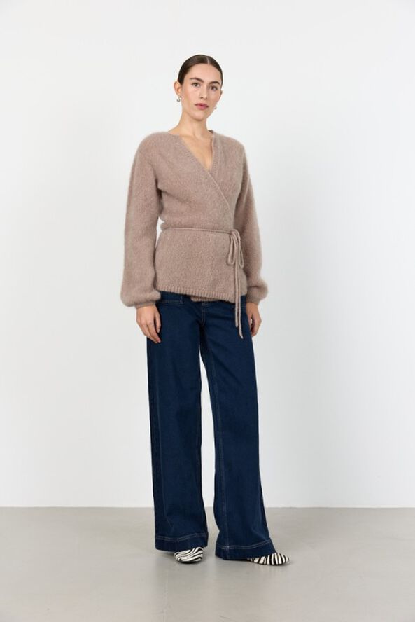 LR-NOREEN 7 Cardigan Lys brun