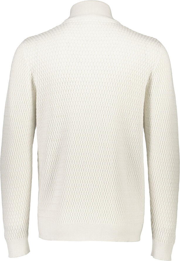 Zip through structure cardigan