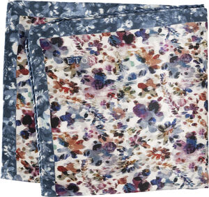 Multi Floral Silk Pocket Square