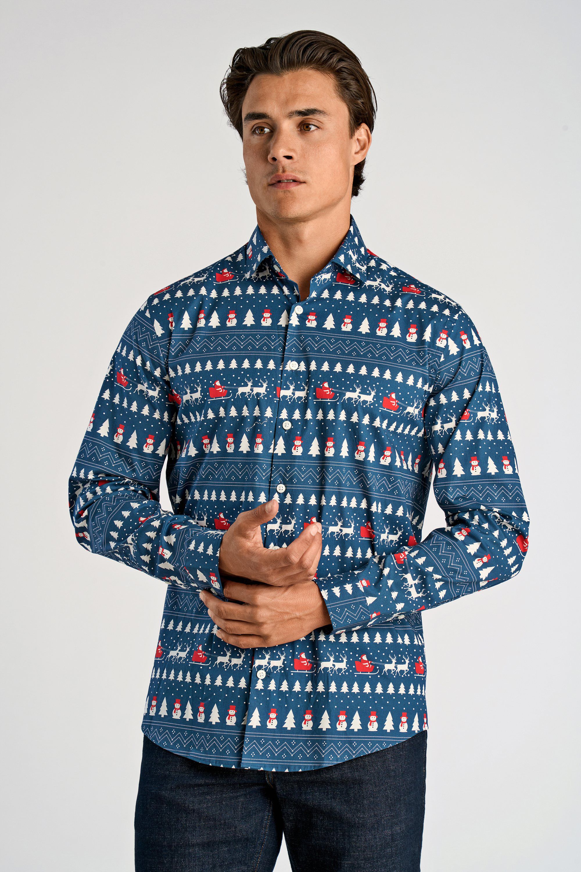 AOP Christmas shirt L/S