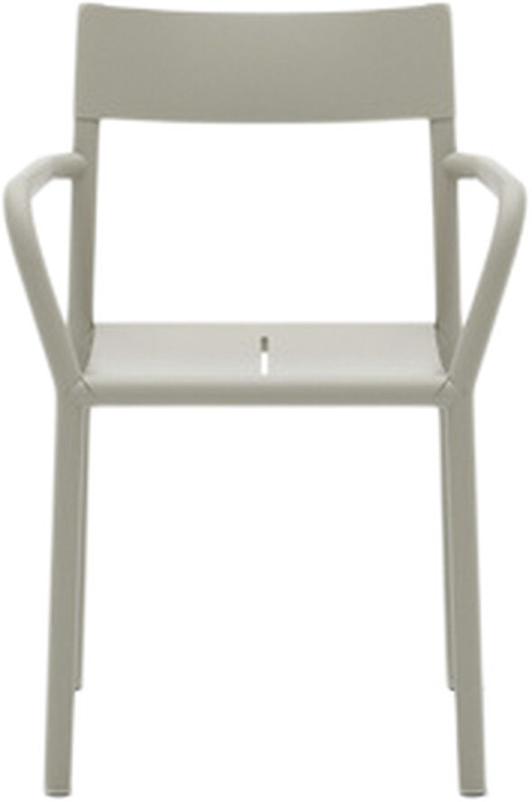 May Armchair, Outdoor, Steel, Light Grey