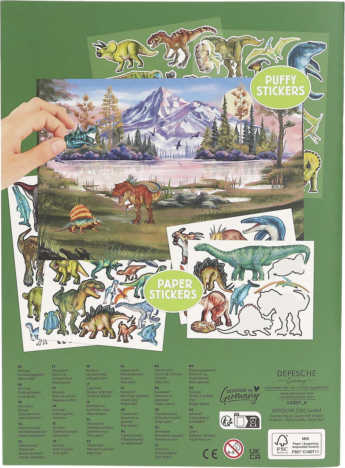 Dino World stickerworld puffy