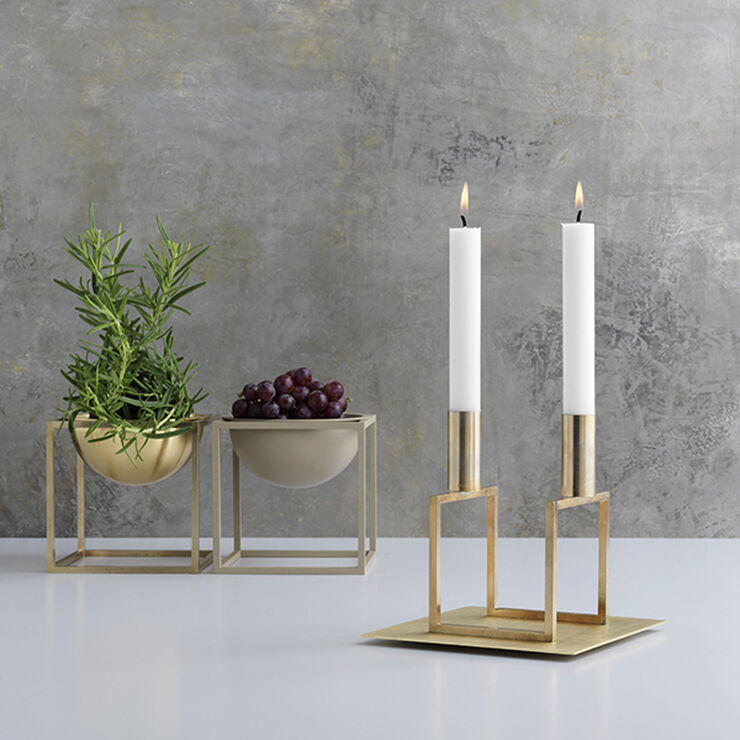 Line, Candle Holder, Gold Plating