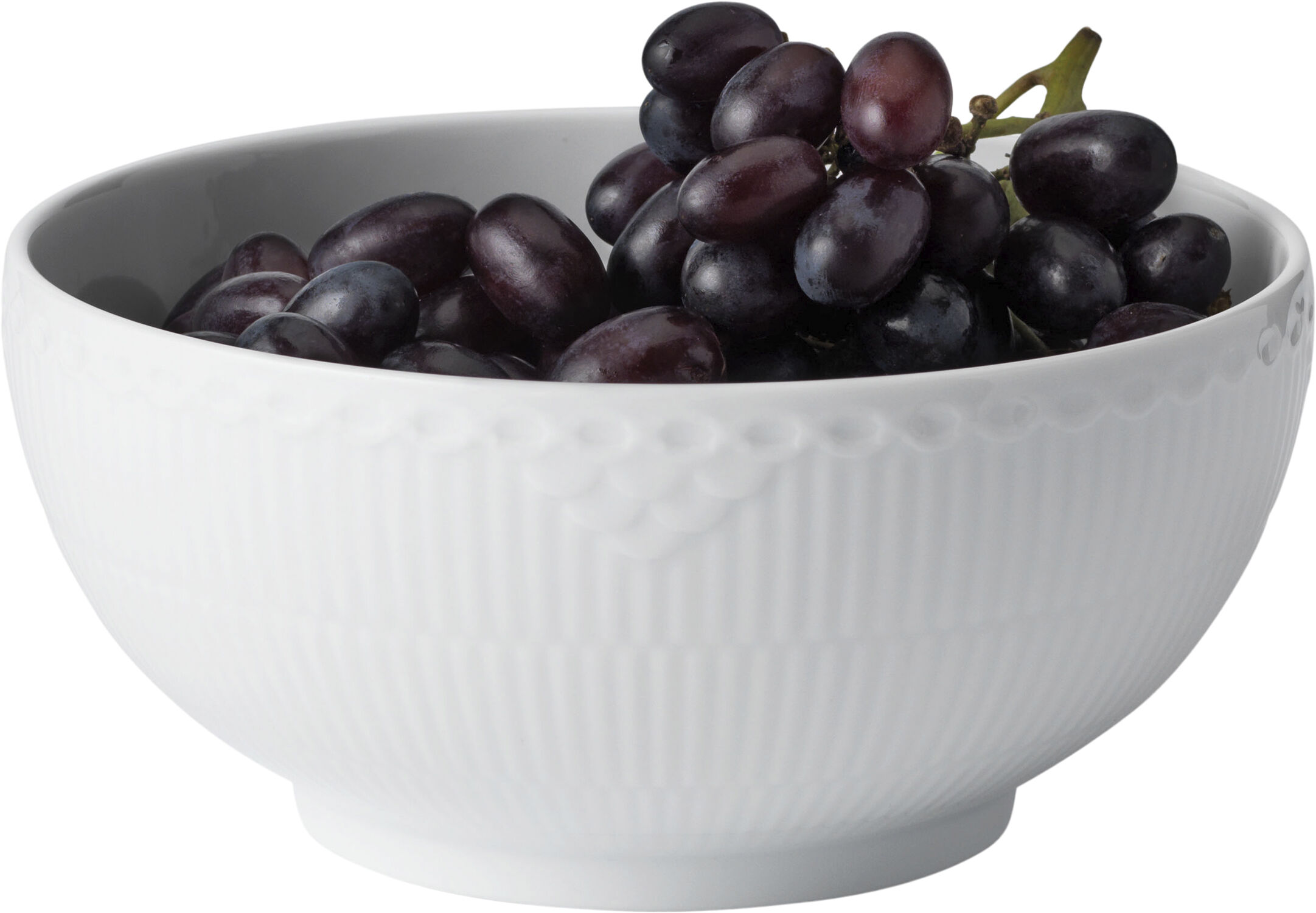 HVID RIFLET HALVBLONDE SK&Aring;L 18 CM