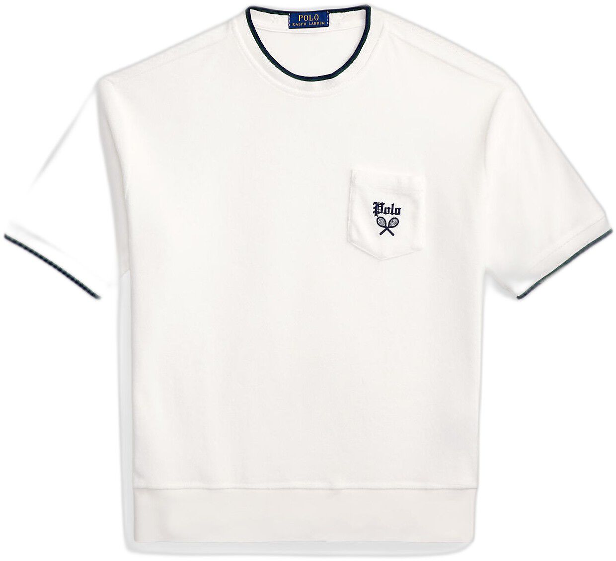 Relaxed Terry Short-Sleeve Sweatshirt