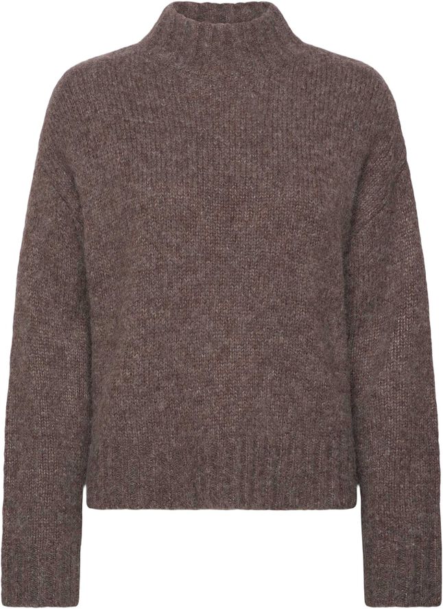 RWTulip Wool Blend LS Turtleneck Plain Pullover