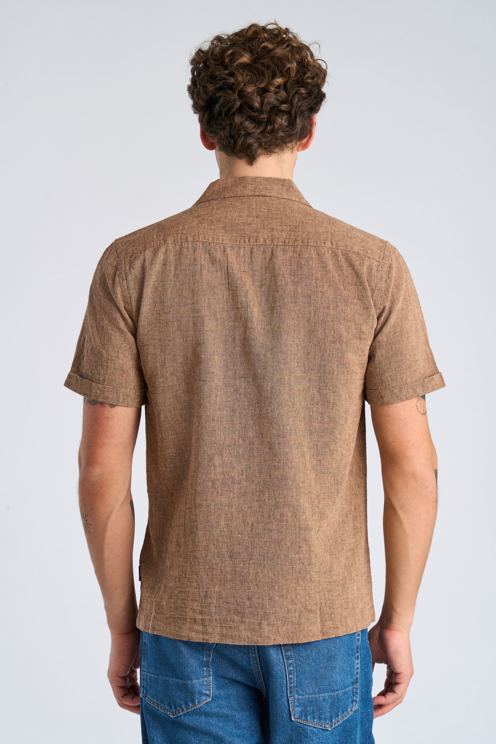 Cotton/linen resort shirt S/S