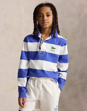 Nautical Cotton Rugby Shirt Teens